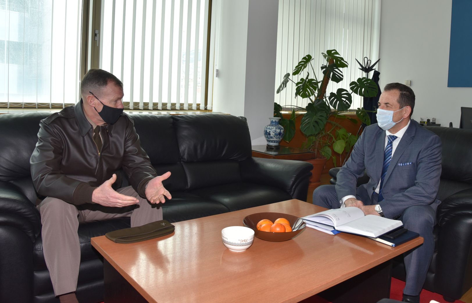 Ministar Cikotić razgovarao sa komandantom NATO štaba u Sarajevu Ericom Folkestadom